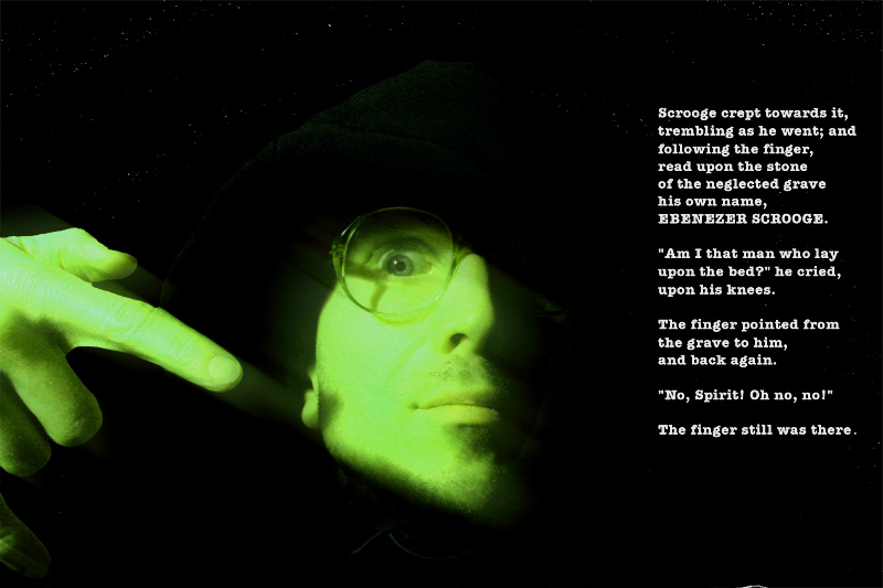 A podcast about movie making and the scifi featurette, Daughter of God, with Director Shri Fugi Spilt, (Dan Kelly). Glasses of grandfather are talismanic. Wearing them in my Christmas Carol themed email blast from 2006