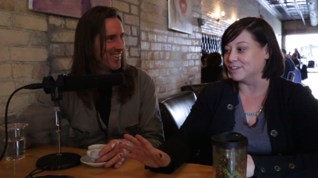 Shri Fugi Spilt aka Dan Kelly talks with makeup artist Nicole Enger at Brew in Traverse City, Michigan about her experience listening to the Daughter of Godcast. A podcast test with a focus group of one.